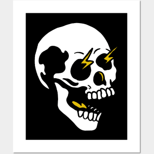 Electrical Skull Posters and Art